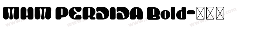 MHM PERDIDA Bold字体转换 MHM PERDIDA Bold字体转换